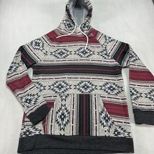 Departwest Hoodie Men's Large Aztec Southwestern Pullover Kangaroo Pocket Gorp‎